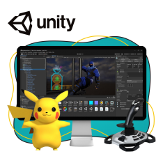 Мир игр на Unity 2D на популярном движке + AI-помощники - КИБЕРшкола программирования для детей, компьютерные курсы для школьников, начинающих и подростков - KIBERone г. Сургут
