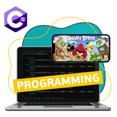 Программирование на C#. Удивительный мир 2D-игр - КИБЕРшкола программирования для детей, компьютерные курсы для школьников, начинающих и подростков - KIBERone г. Сургут