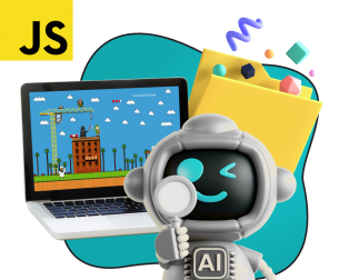 Язык программирования JavaScript + AI. Проектное обучение + геймификация + AI-помощники - КИБЕРшкола программирования для детей, компьютерные курсы для школьников, начинающих и подростков - KIBERone г. Сургут